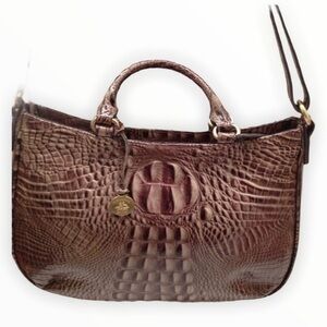 BRAHMIN MELBOURNE embossed patent leather …